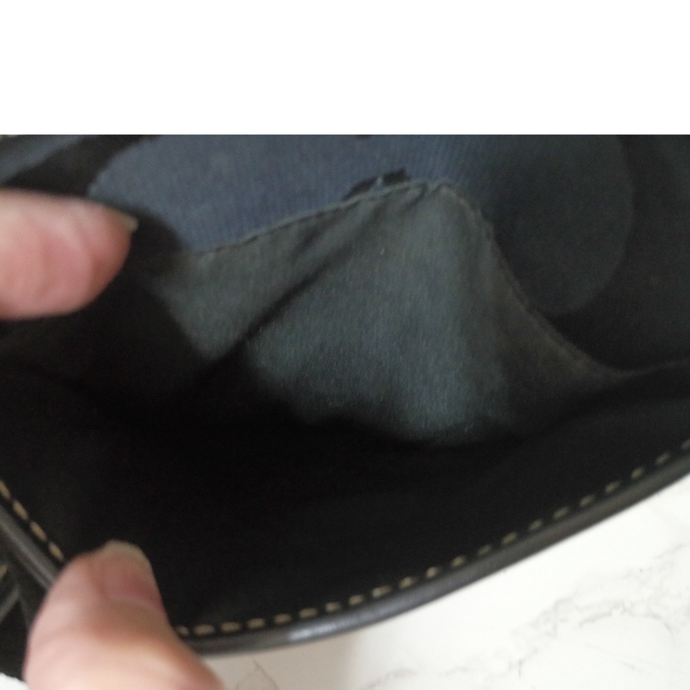 COACH Vintage Signature Stripe Black Jacquard Swingpack Crossbody Bag - EUC - Picture 8 of 10
